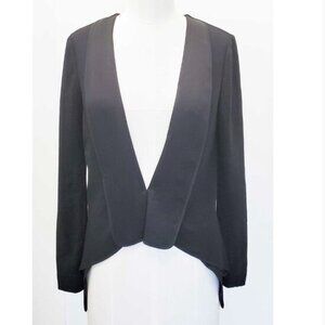 BCBG MAXAZRIA Runaway Black Avant Garde Tuxedo Blazer Size S